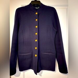 Ralph Lauren Knit Blazer with Gold Buttons